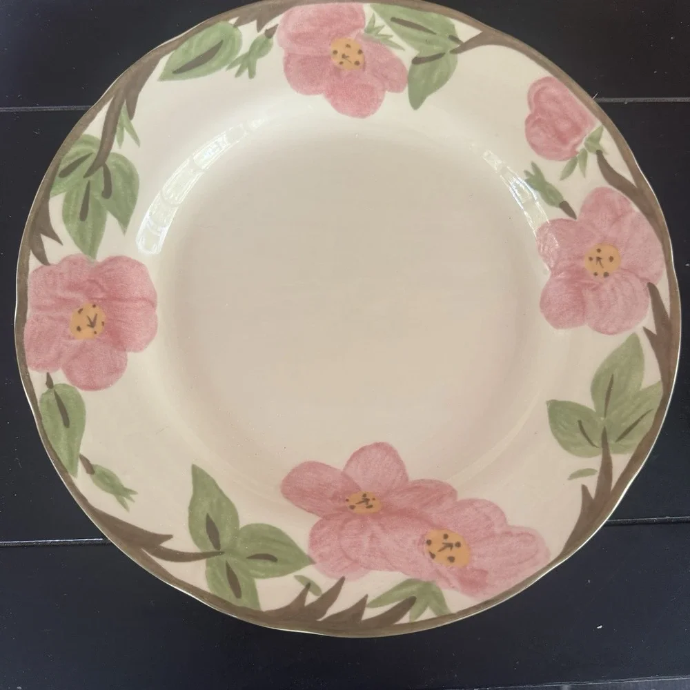 Vintage‎ Franciscan Desert Rose Dinner Plates Set of 3 England Pink Floral